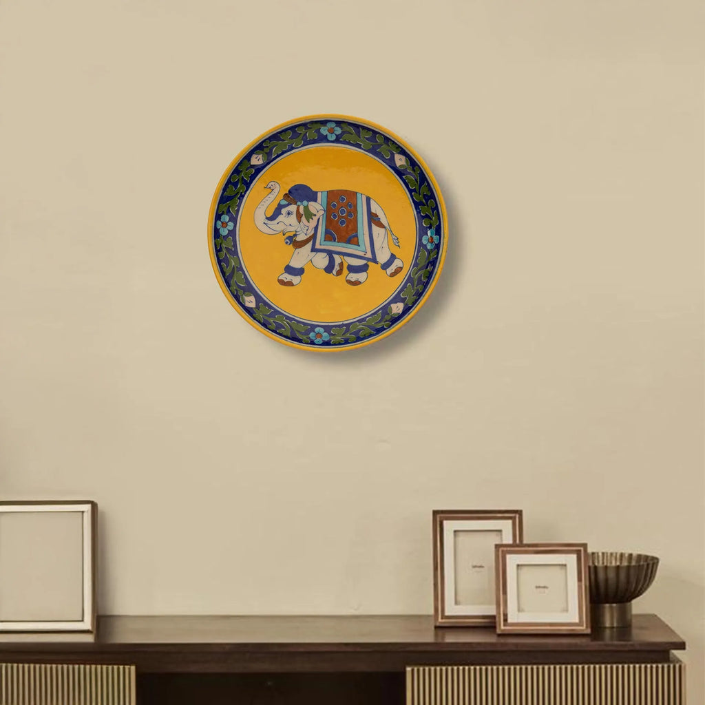 Blue Pottery - PLATE 8 INCHES