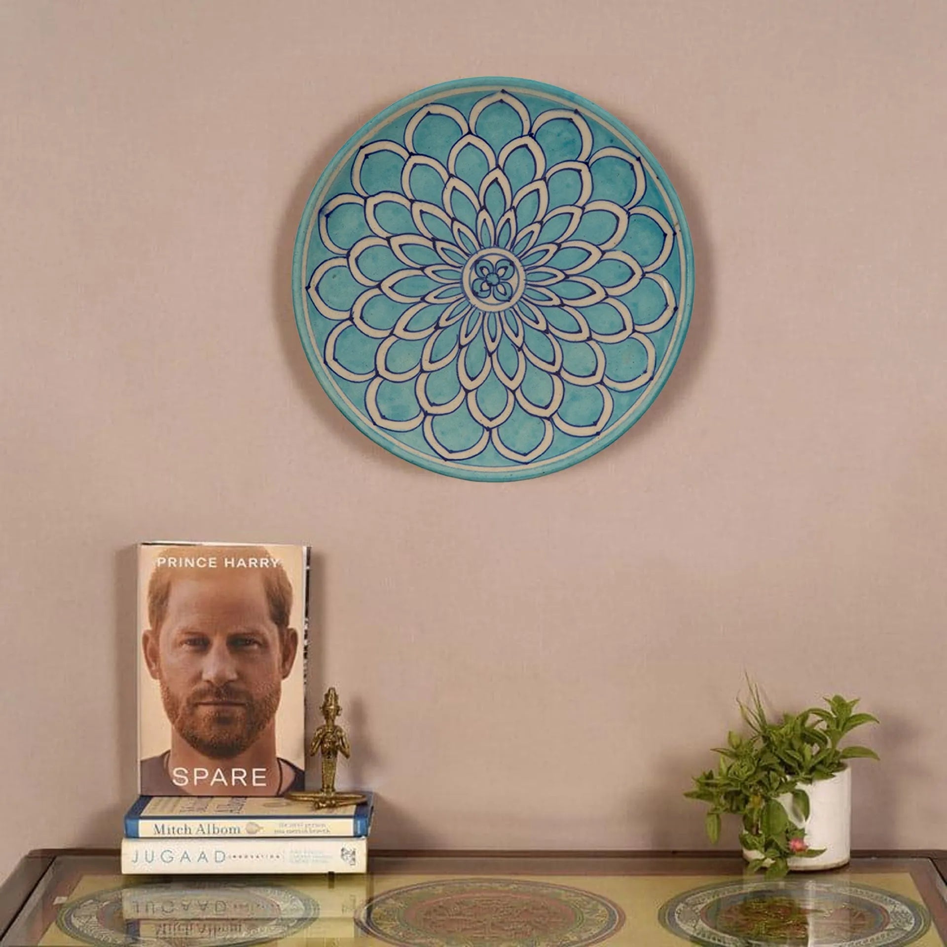 Blue Pottery - PLATE 8 INCHES