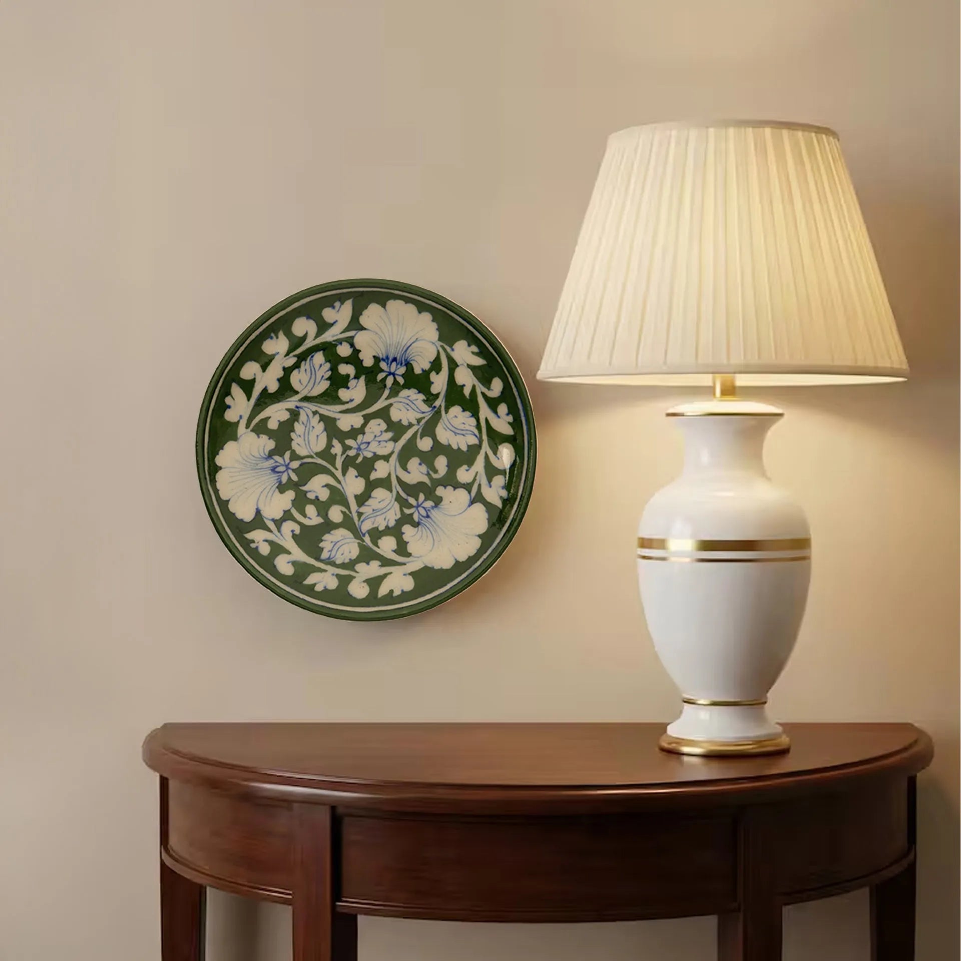 Blue Pottery - PLATE 6 INCHES