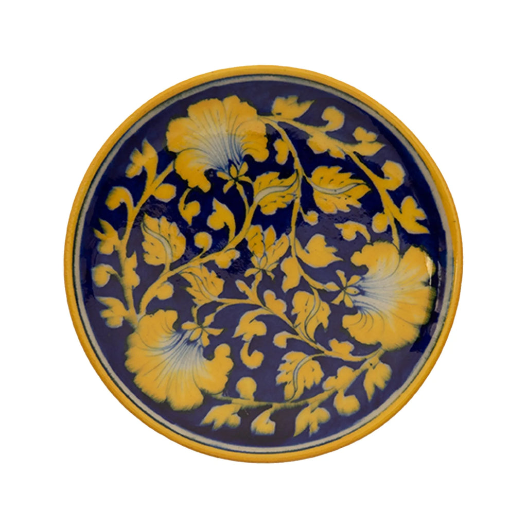 Blue Pottery - PLATE 6 INCHES