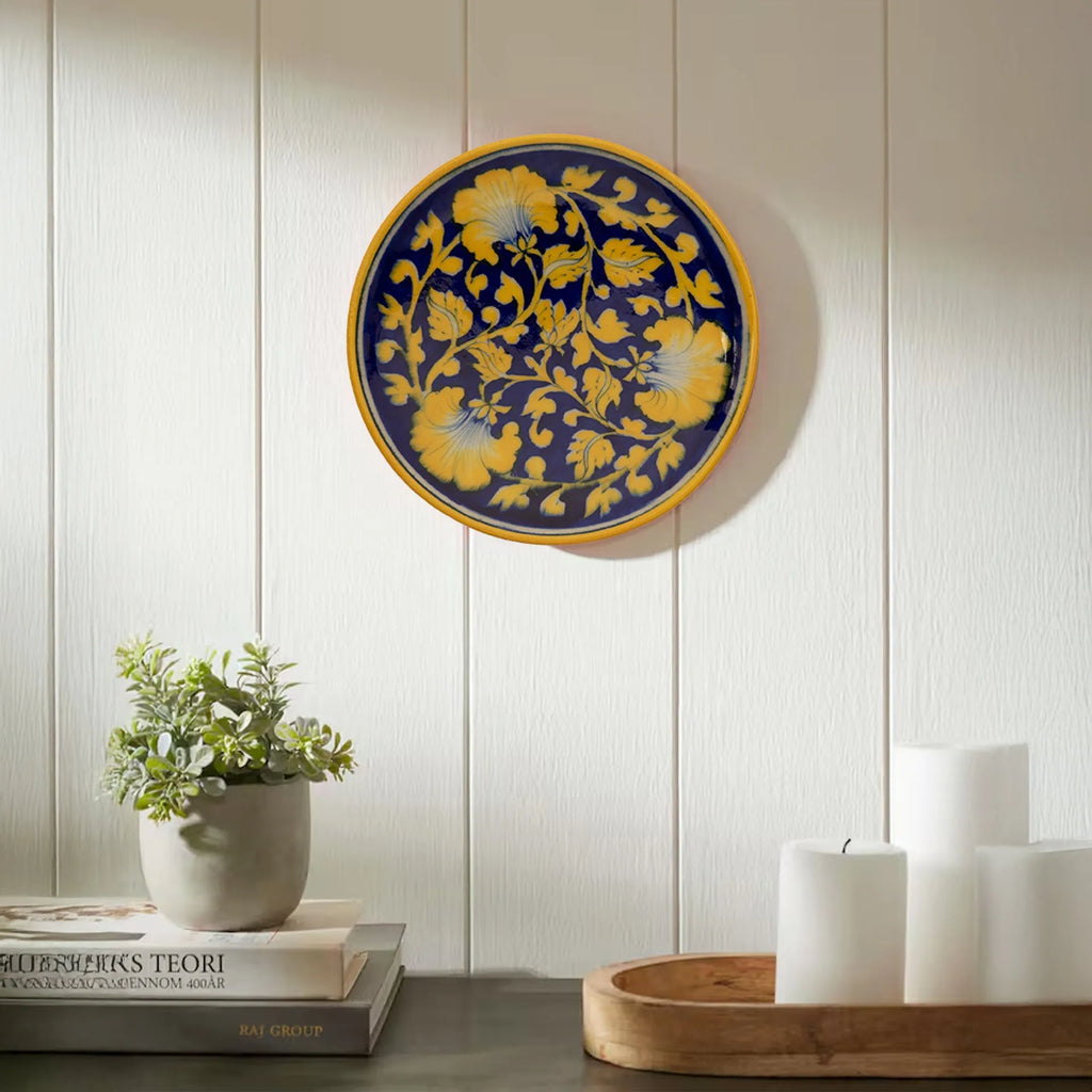 Blue Pottery - PLATE 6 INCHES