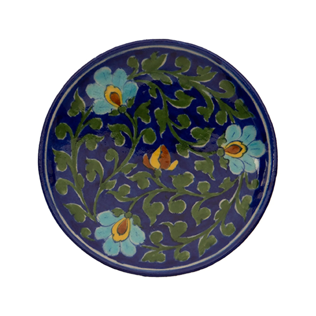 Blue Pottery - PLATE 6 INCHES