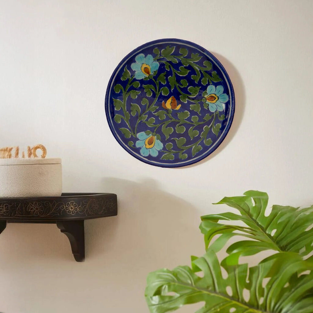 Blue Pottery - PLATE 6 INCHES