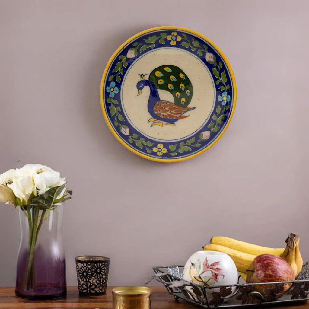 Blue Pottery - PLATE 6 INCHES