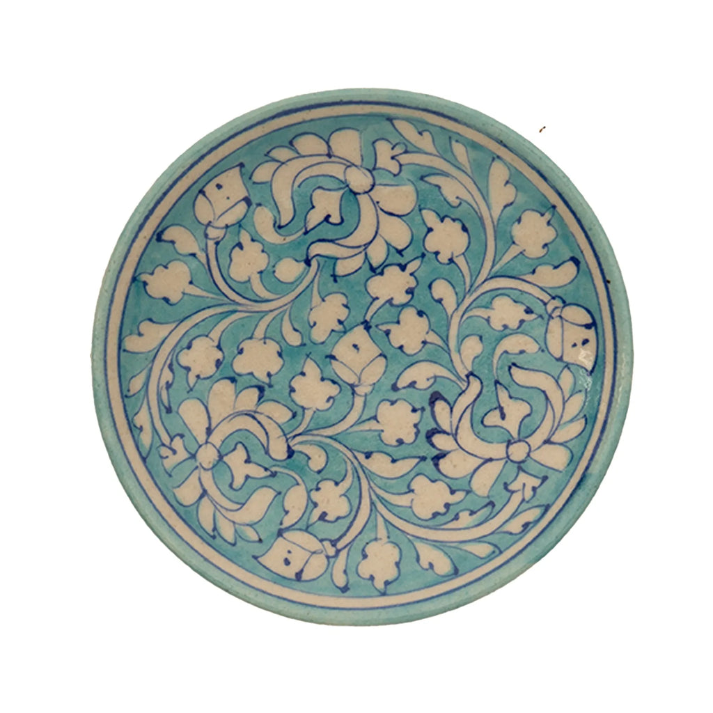 Blue Pottery - PLATE 6 INCHES