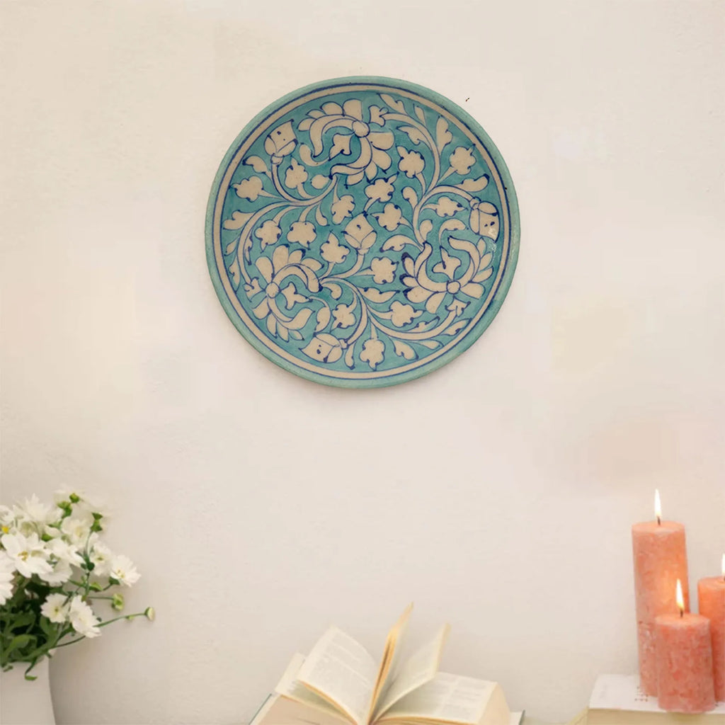 Blue Pottery - PLATE 6 INCHES