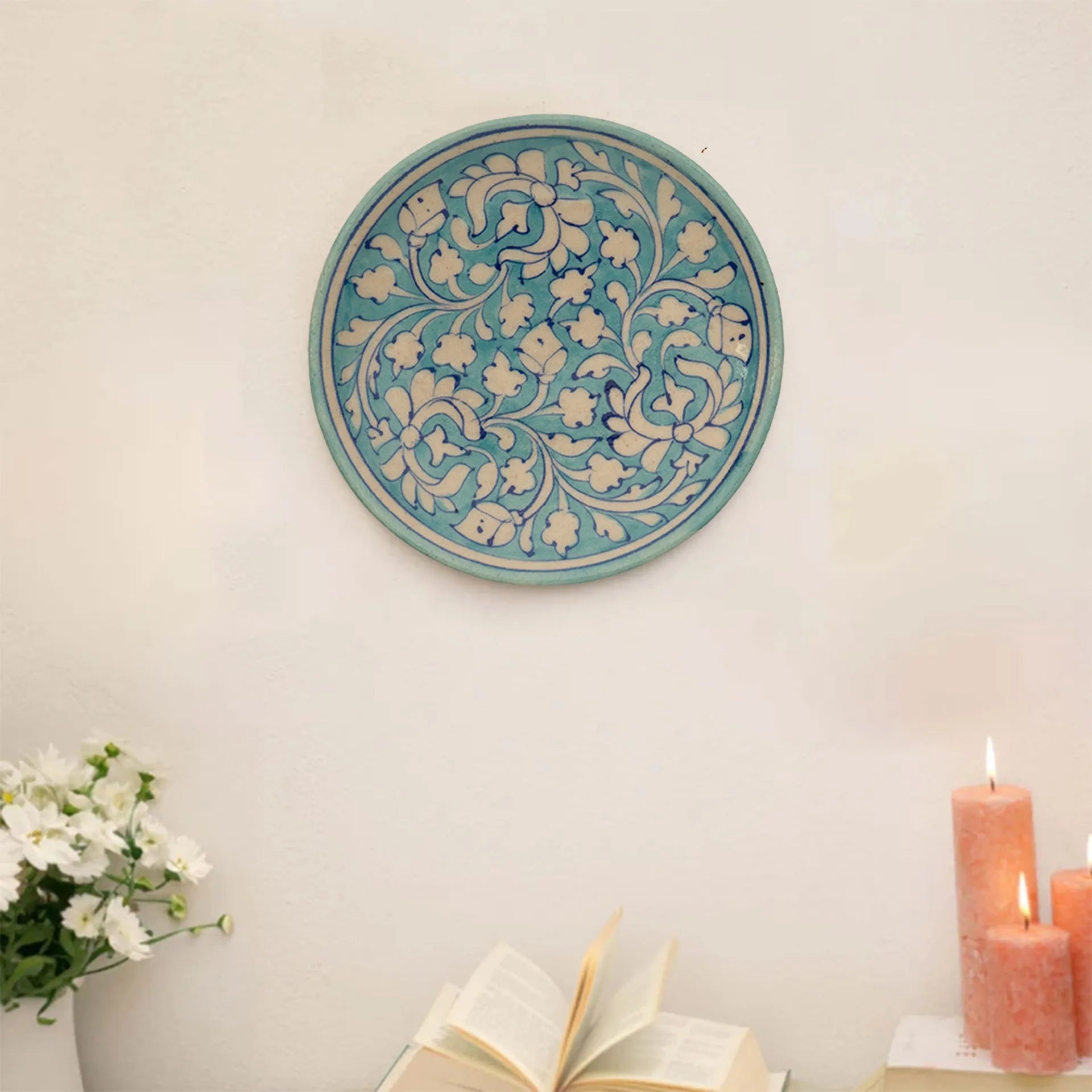 Blue Pottery - PLATE 6 INCHES