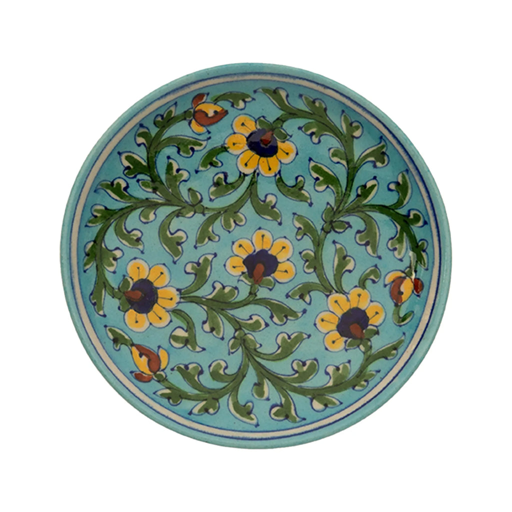 Blue Pottery - PLATE 6 INCHES