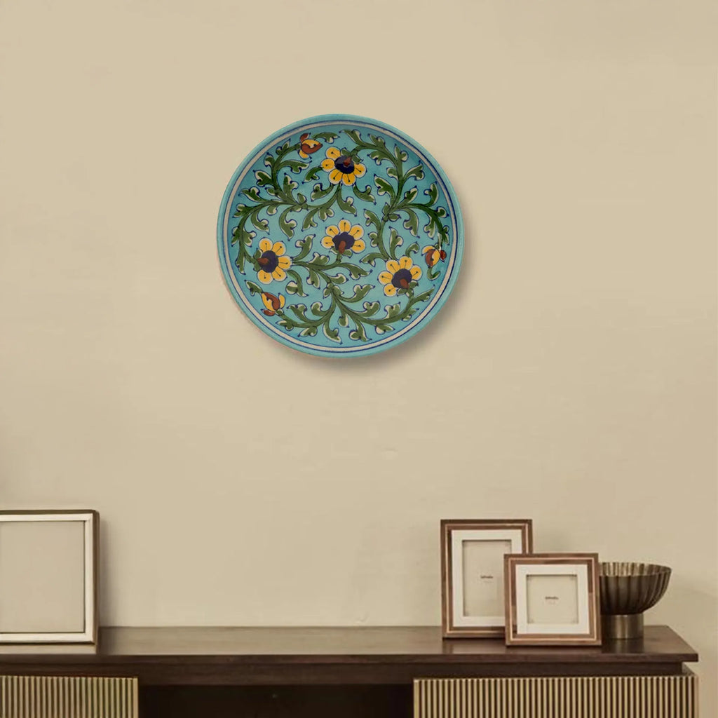 Blue Pottery - PLATE 6 INCHES