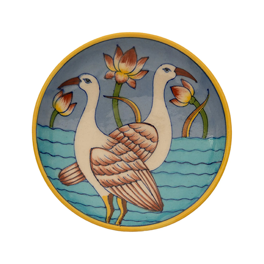 Blue Pottery - PLATE 6 INCHES