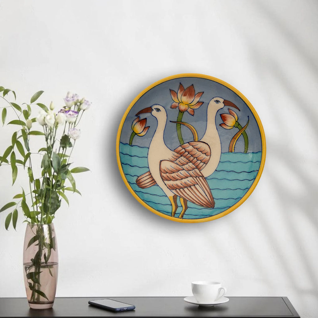 Blue Pottery - PLATE 6 INCHES