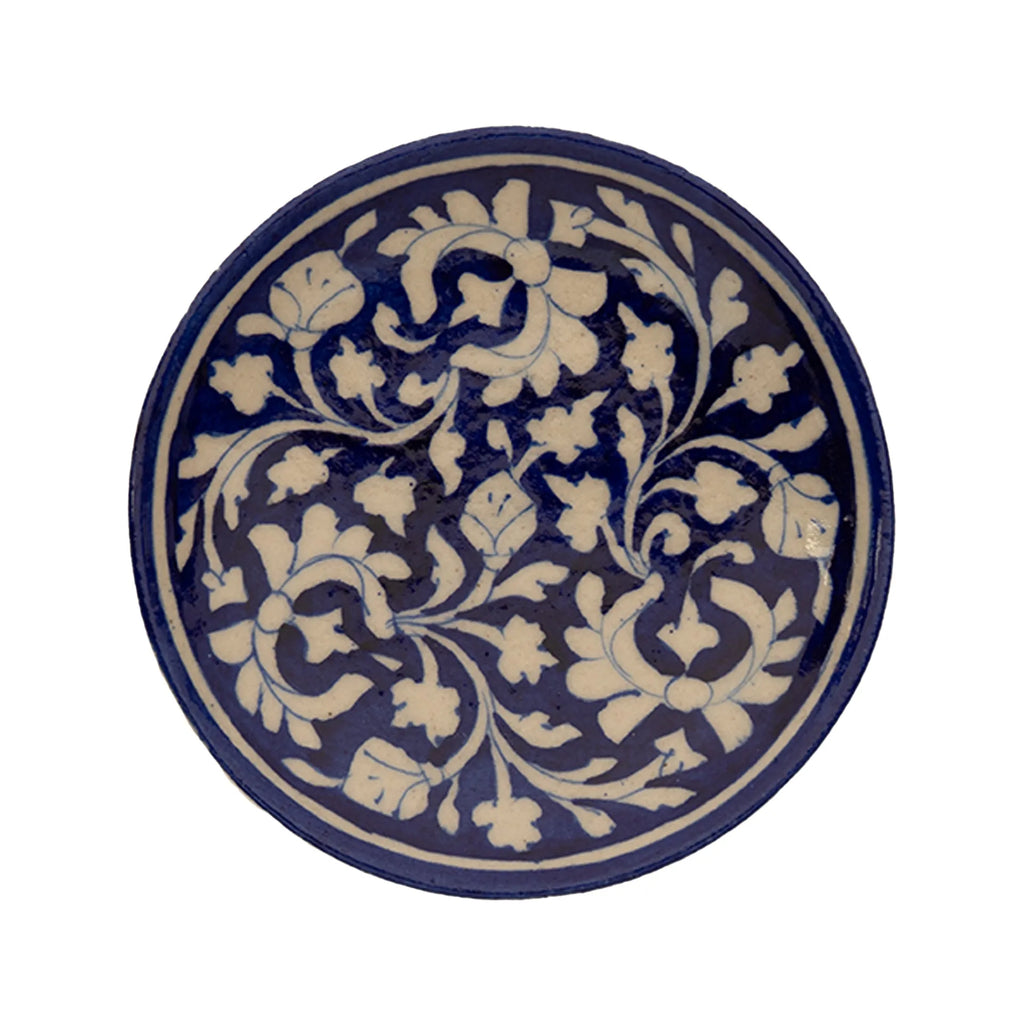 Blue Pottery - PLATE 6 INCHES