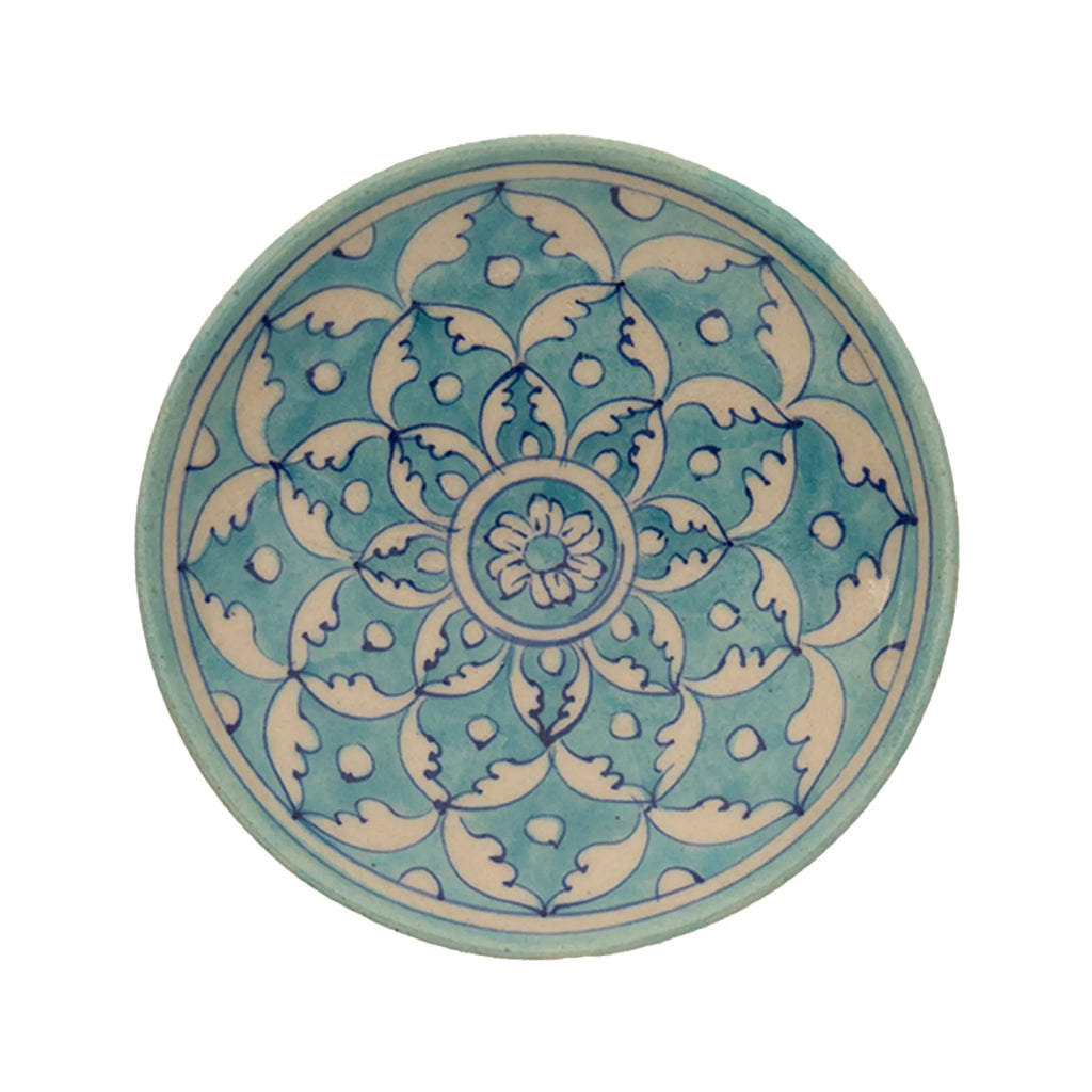 Blue Pottery - PLATE 6 INCHES