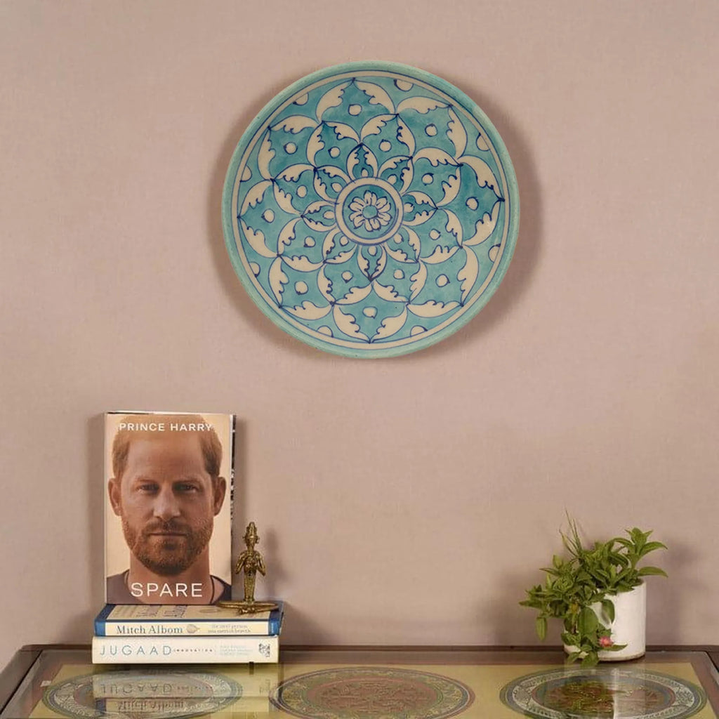 Blue Pottery - PLATE 6 INCHES