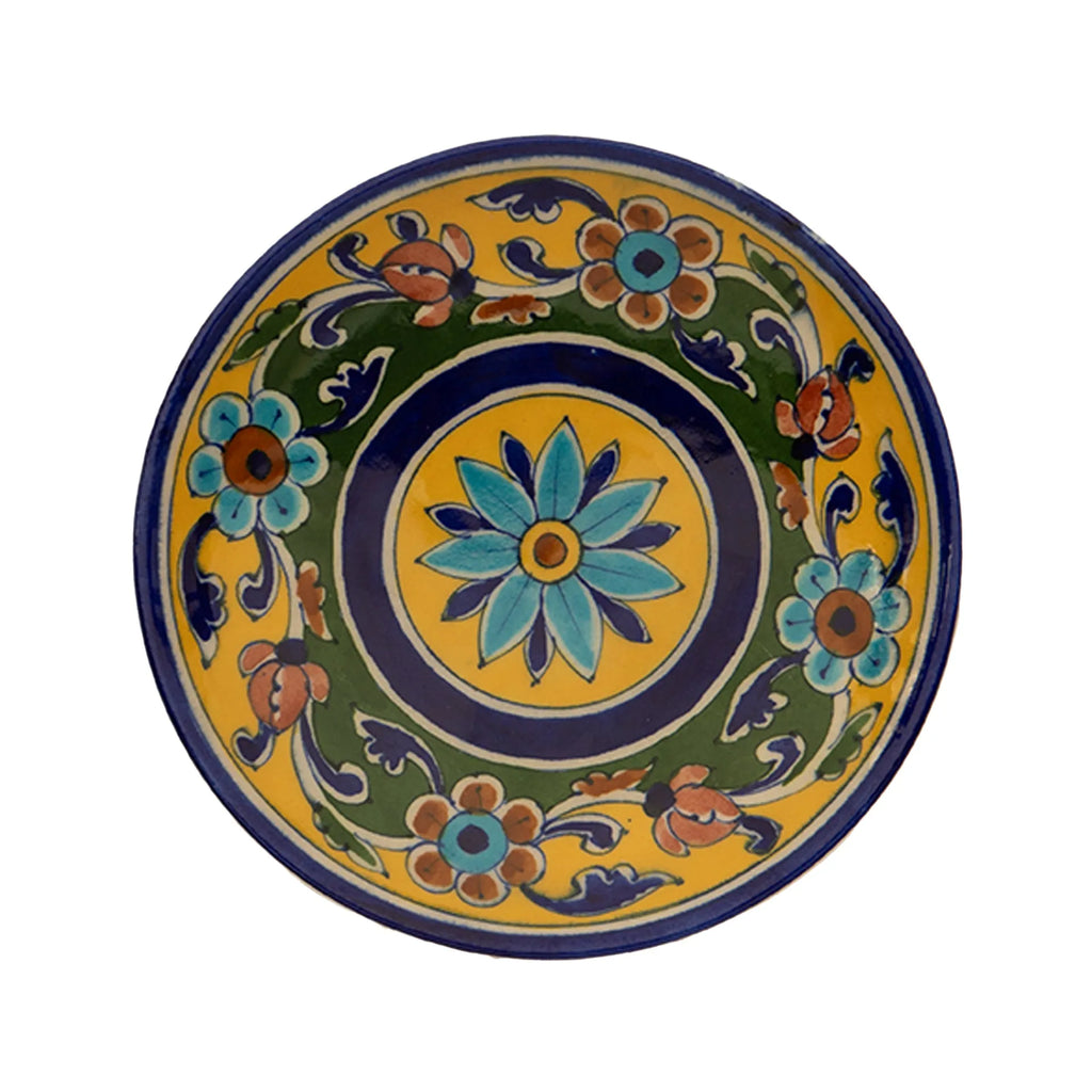 Blue Pottery - PLATE 6 INCHES