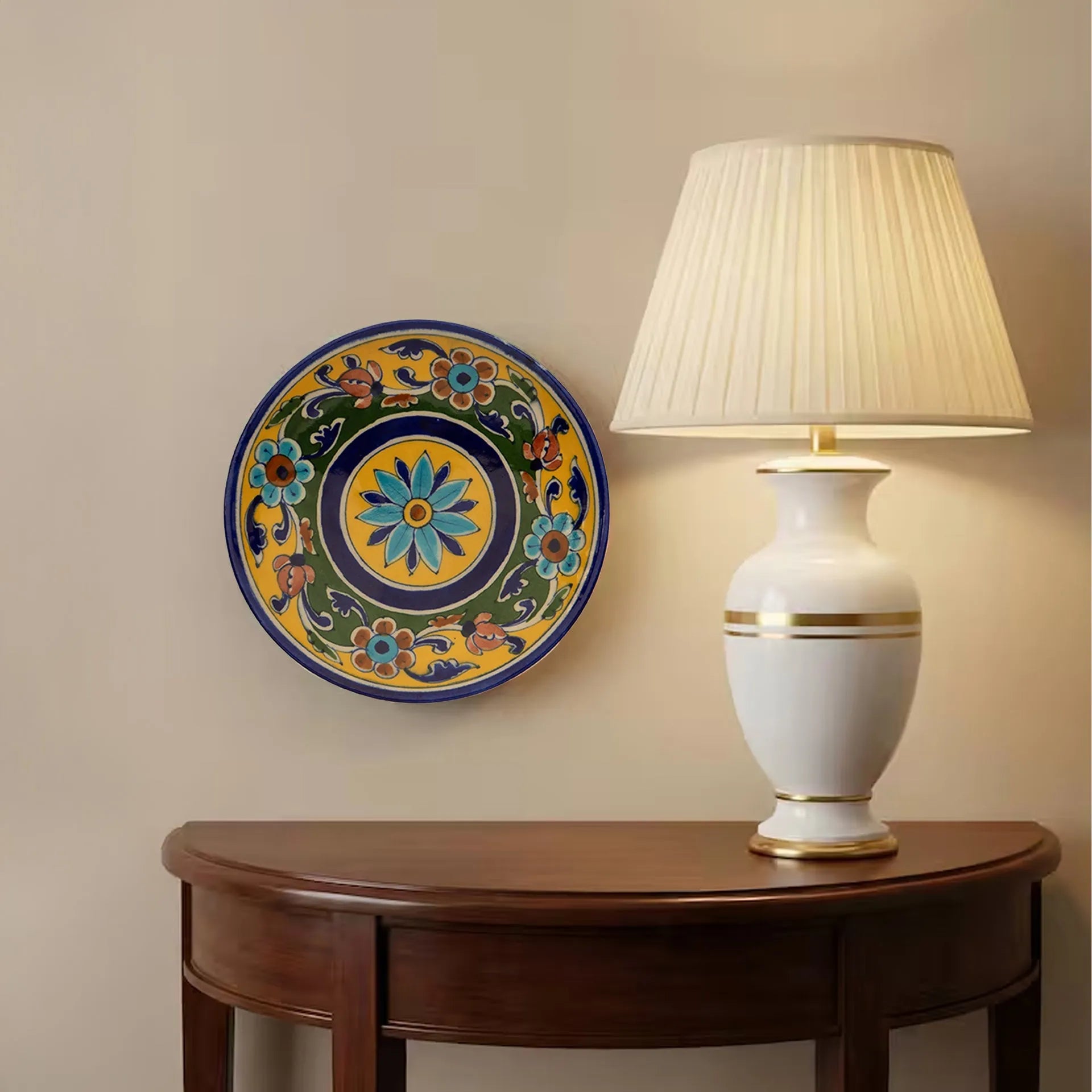 Blue Pottery - PLATE 6 INCHES