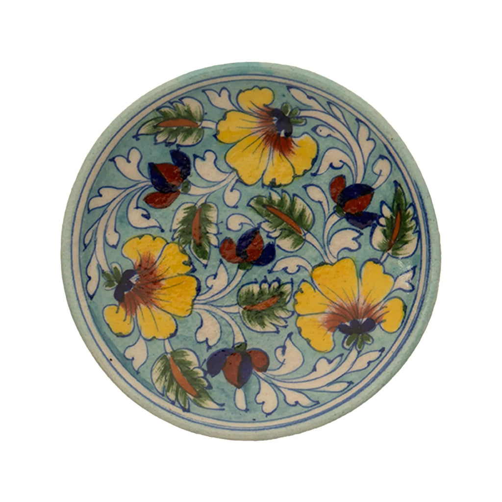 Blue Pottery - PLATE 6 INCHES