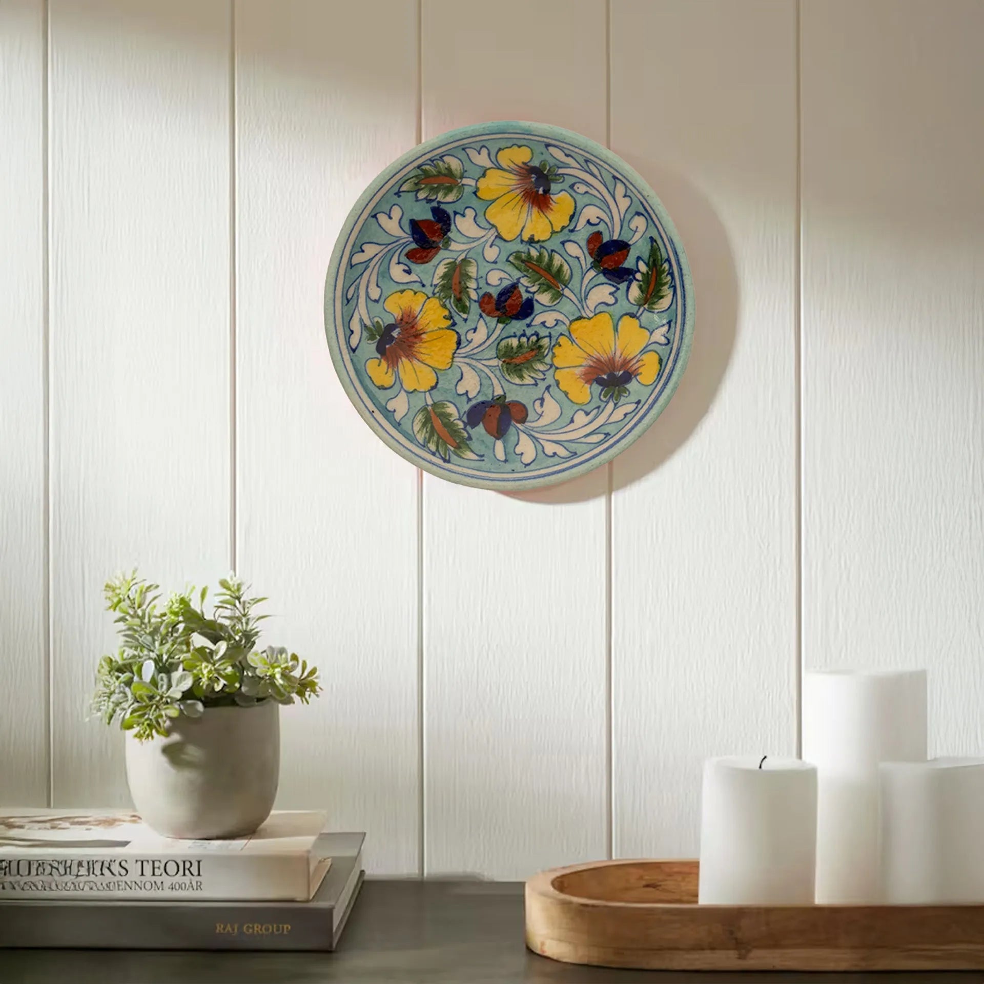 Blue Pottery - PLATE 6 INCHES