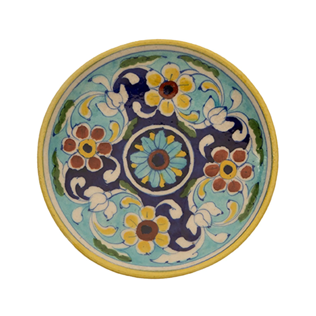 Blue Pottery - PLATE 6 INCHES