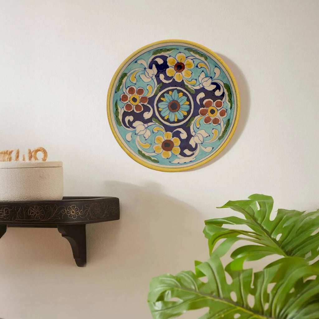 Blue Pottery - PLATE 6 INCHES