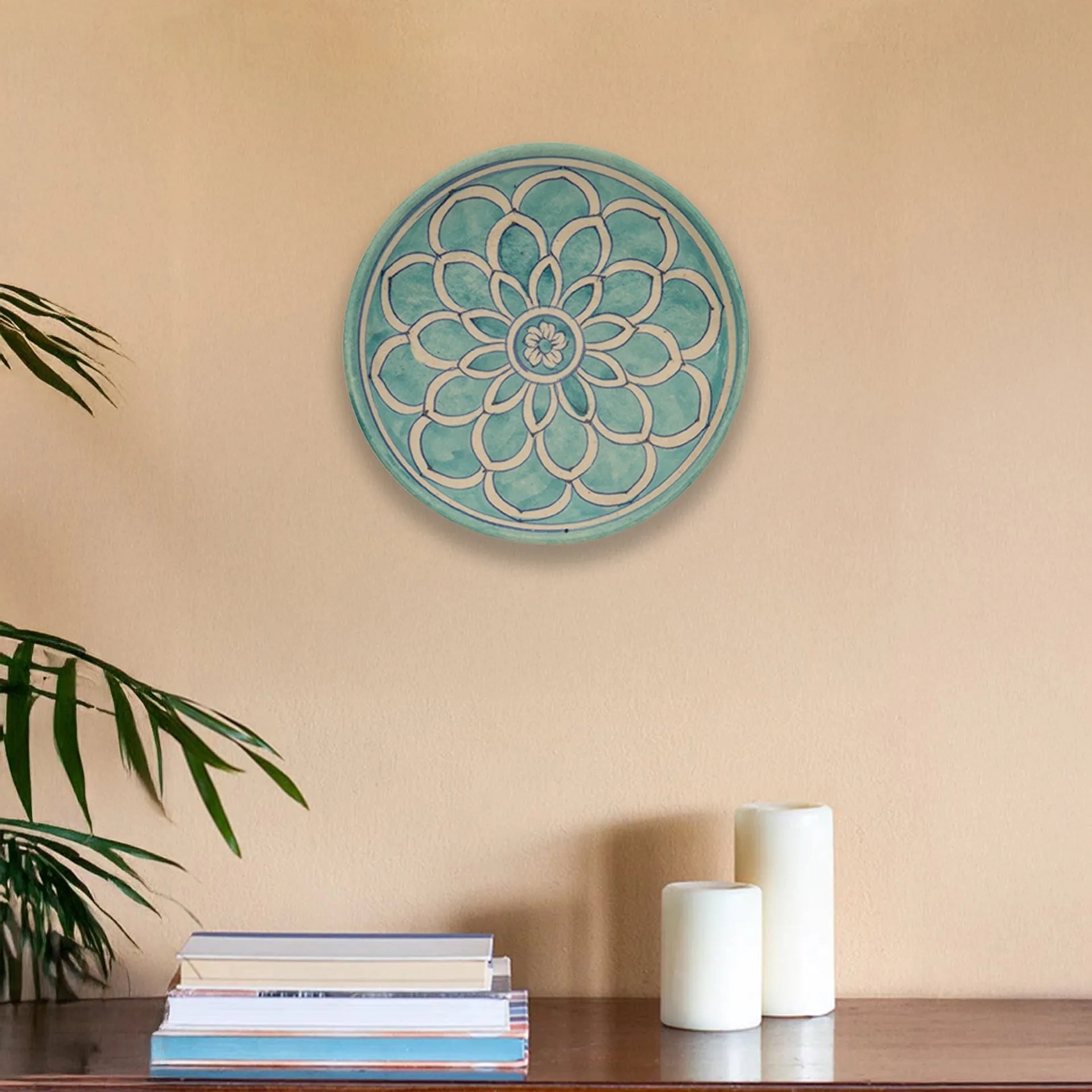 Blue Pottery - PLATE 6 INCHES