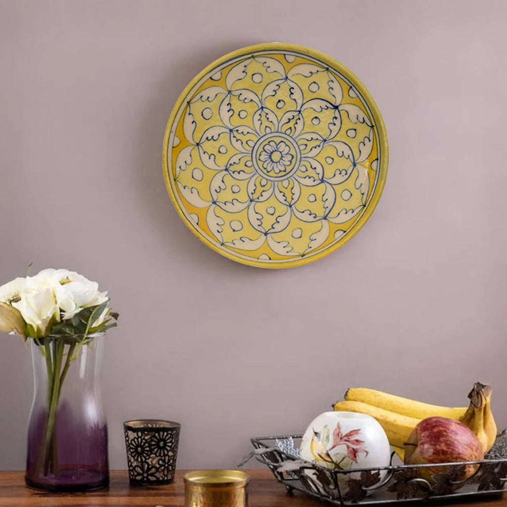 Blue Pottery - PLATE 6 INCHES