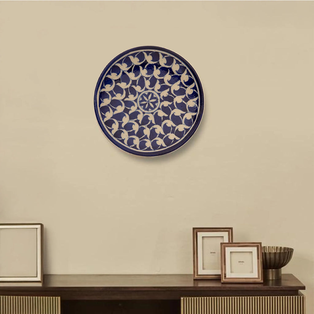 Blue Pottery - PLATE 6 INCHES