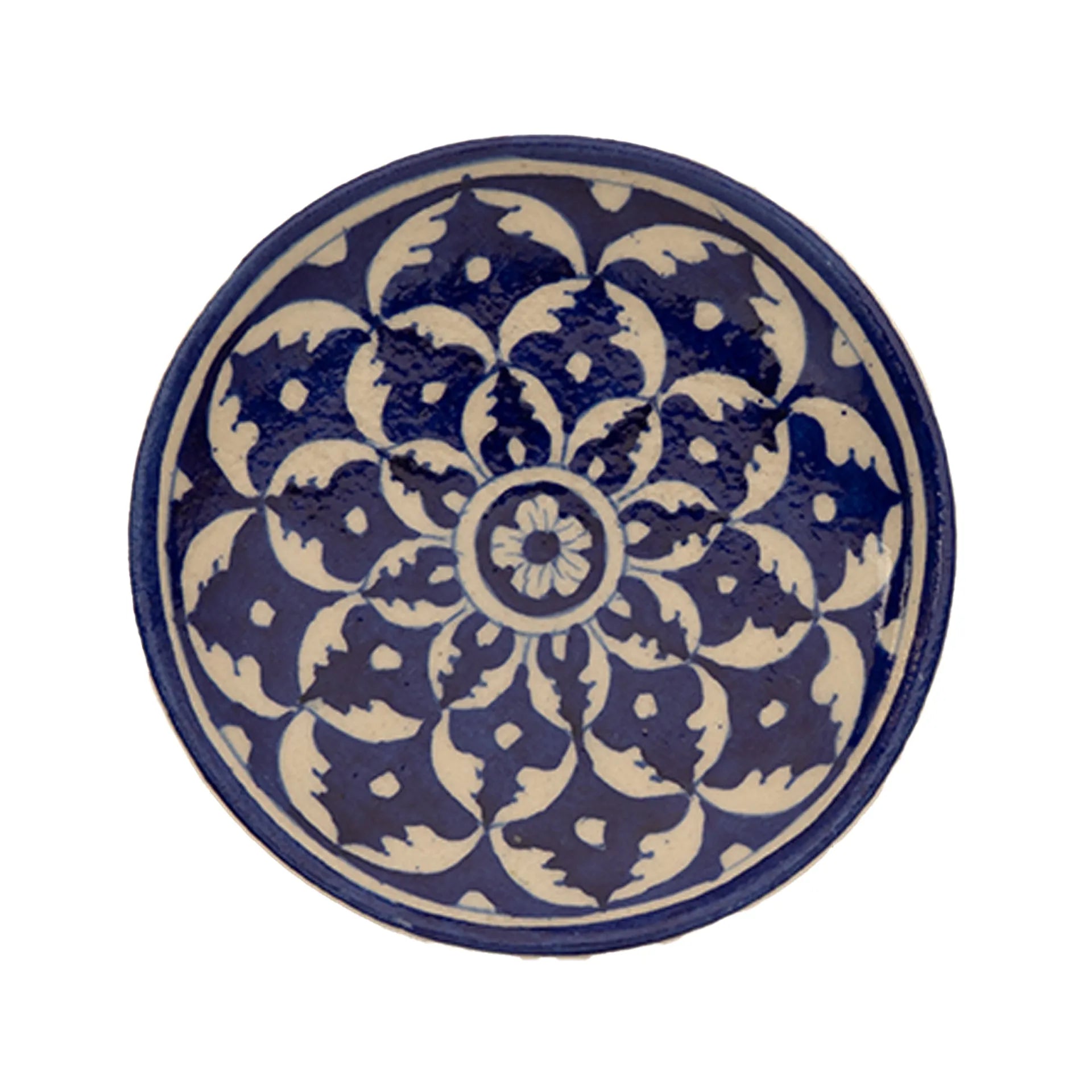 Blue Pottery - PLATE 6 INCHES