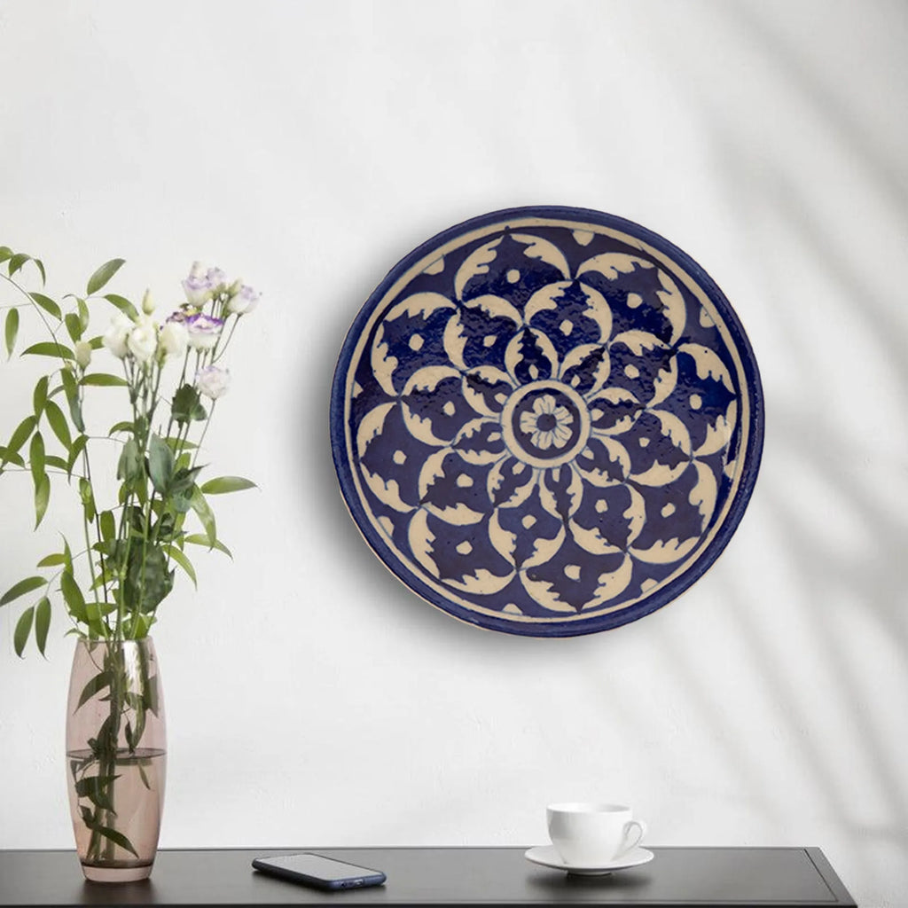 Blue Pottery - PLATE 6 INCHES