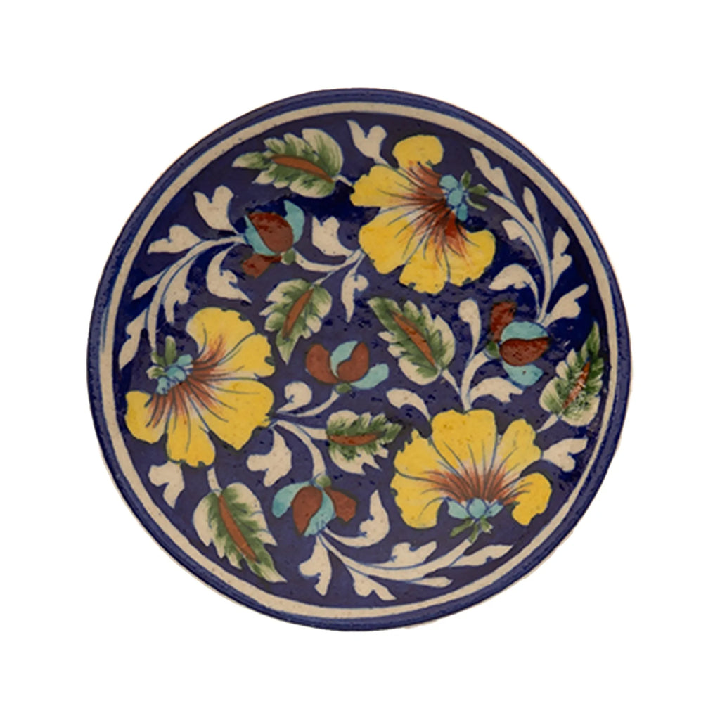 Blue Pottery - PLATE 6 INCHES