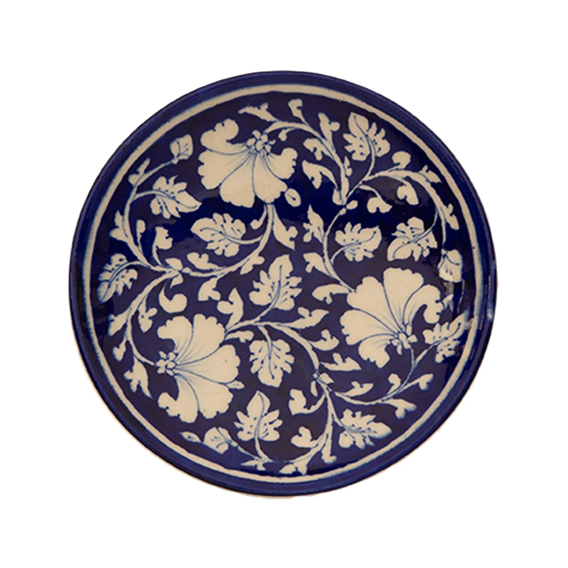 Blue Pottery - PLATE 6 INCHES