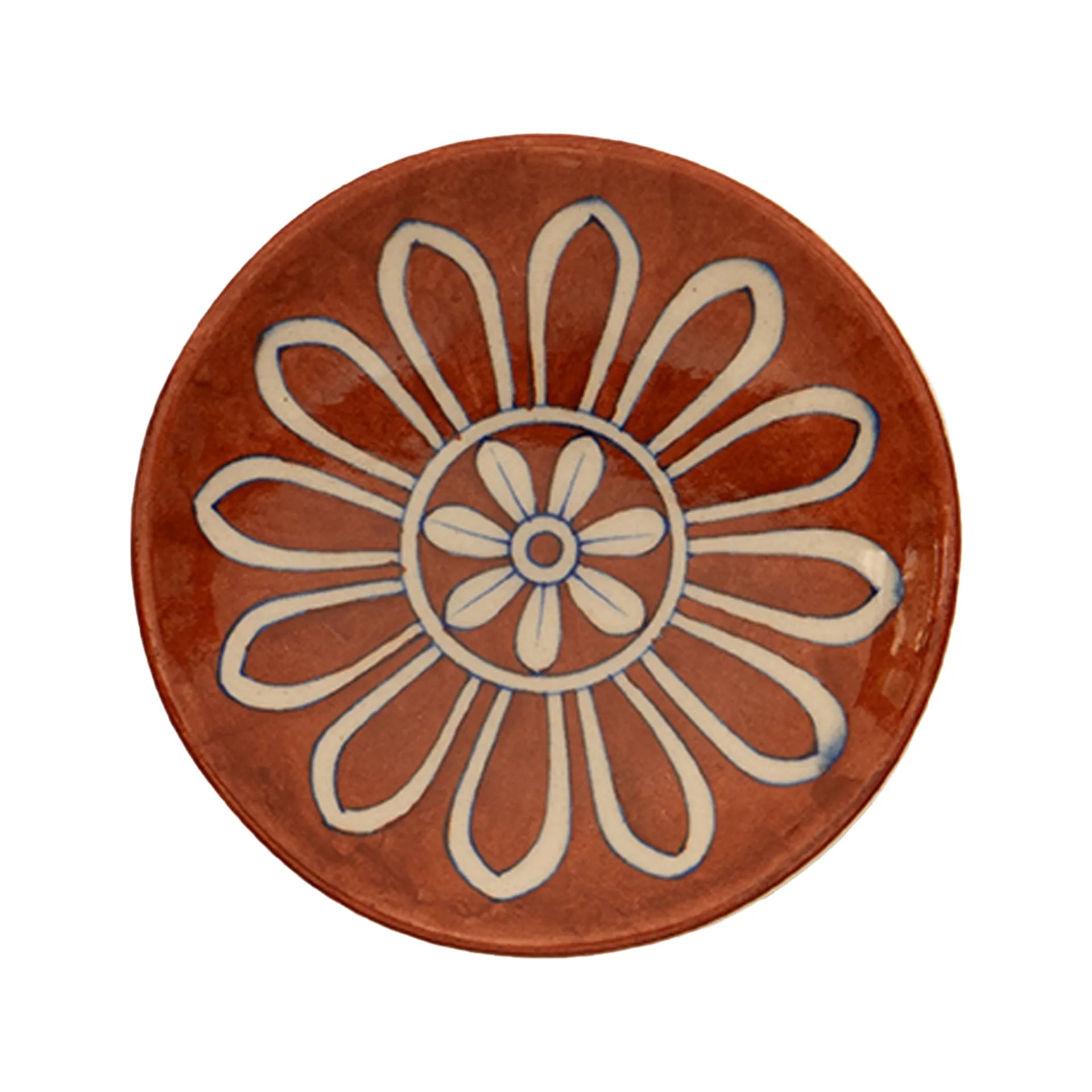 Blue Pottery - PLATE 6 INCHES
