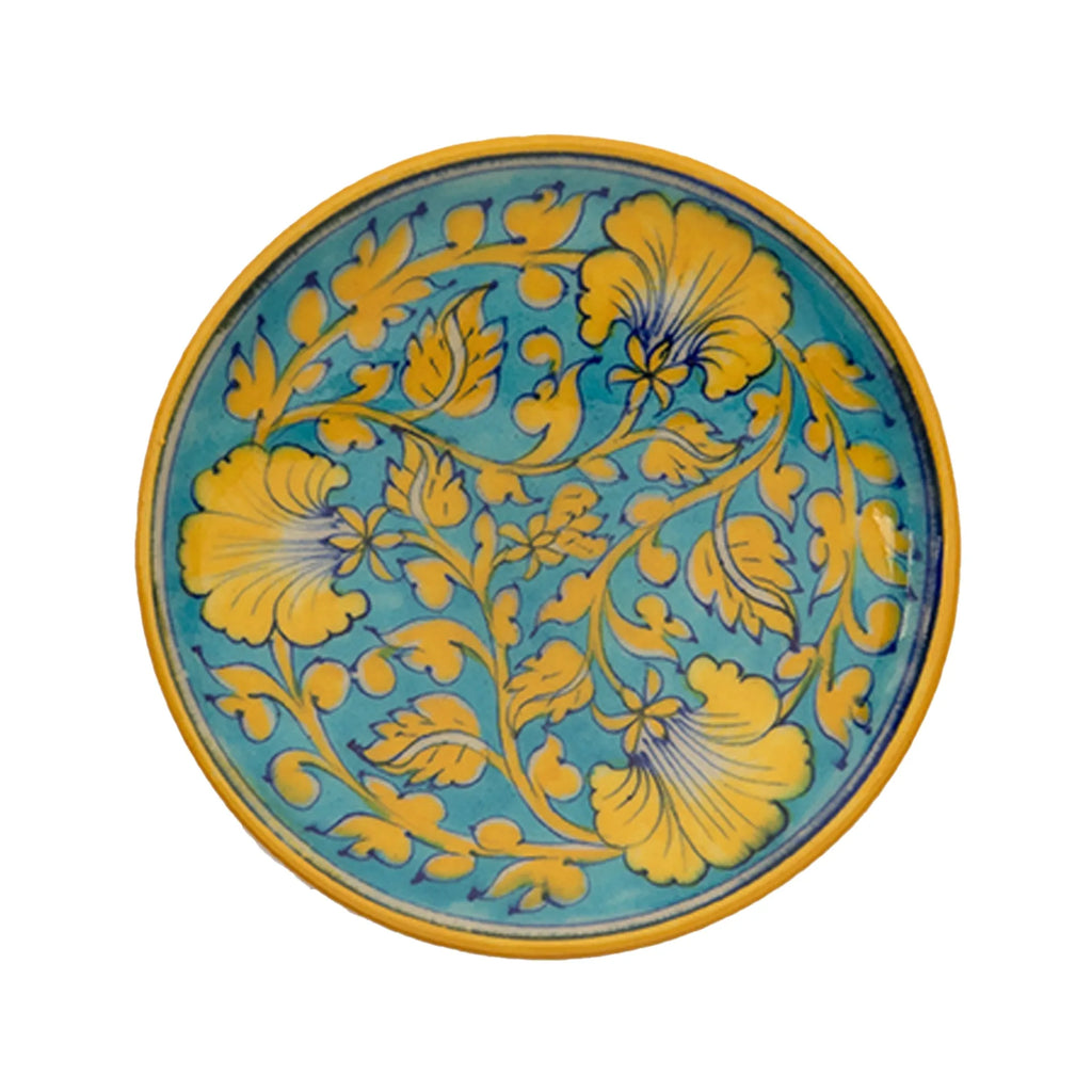 Blue Pottery - PLATE 6 INCHES