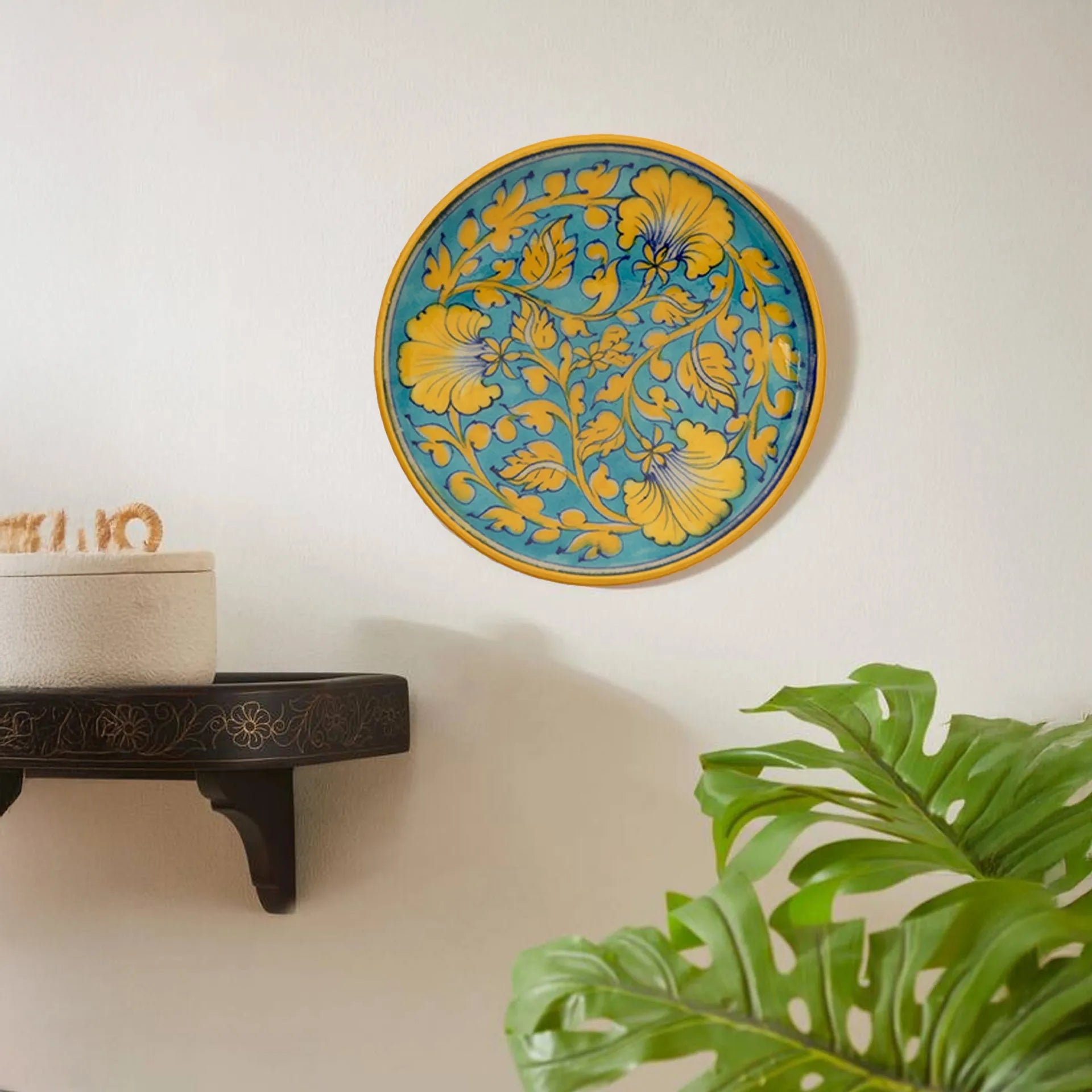 Blue Pottery - PLATE 6 INCHES