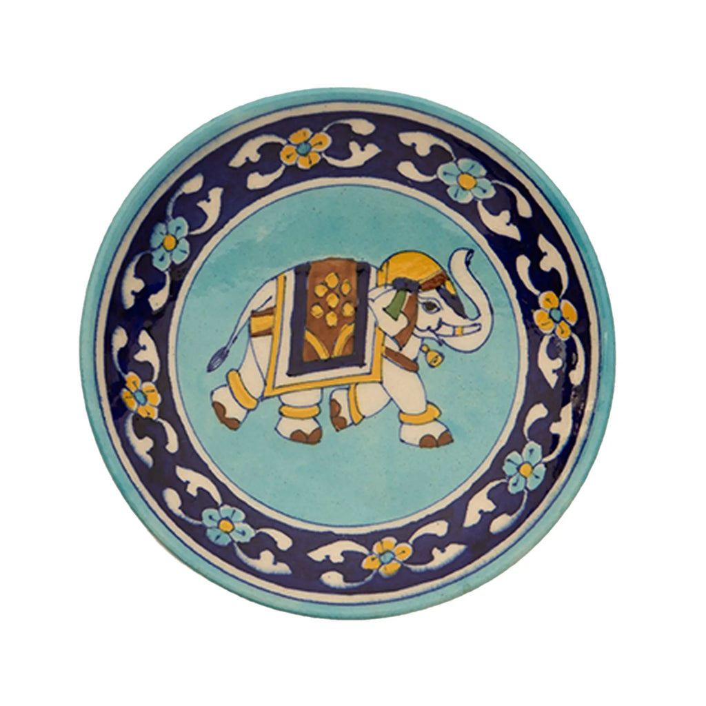 Blue Pottery - PLATE 6 INCHES