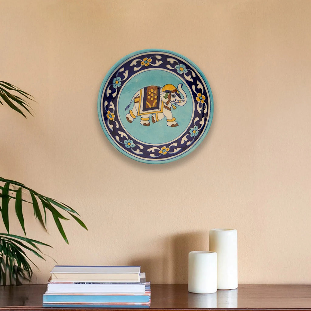 Blue Pottery - PLATE 6 INCHES