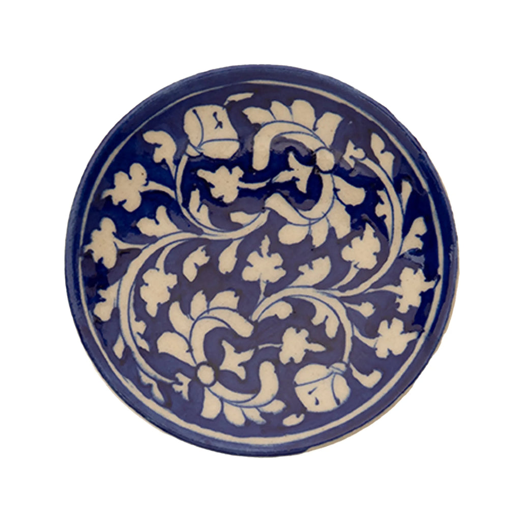 Blue Pottery - PLATE 6 INCHES