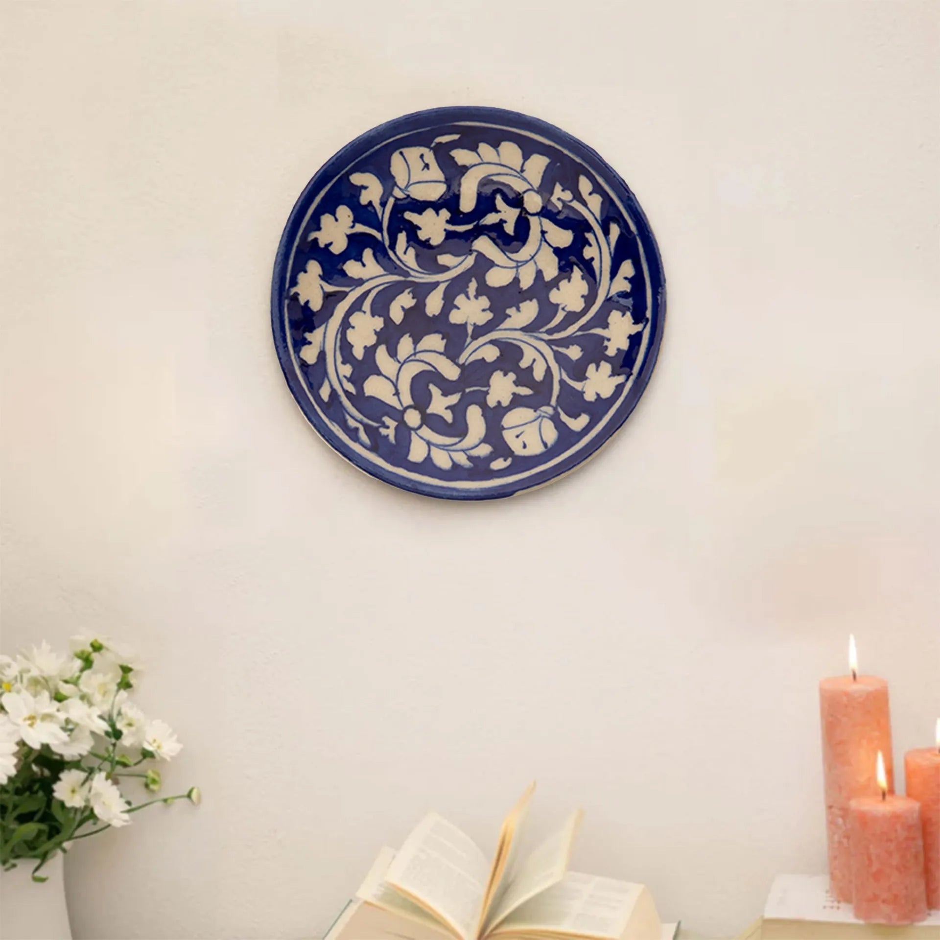 Blue Pottery - PLATE 6 INCHES