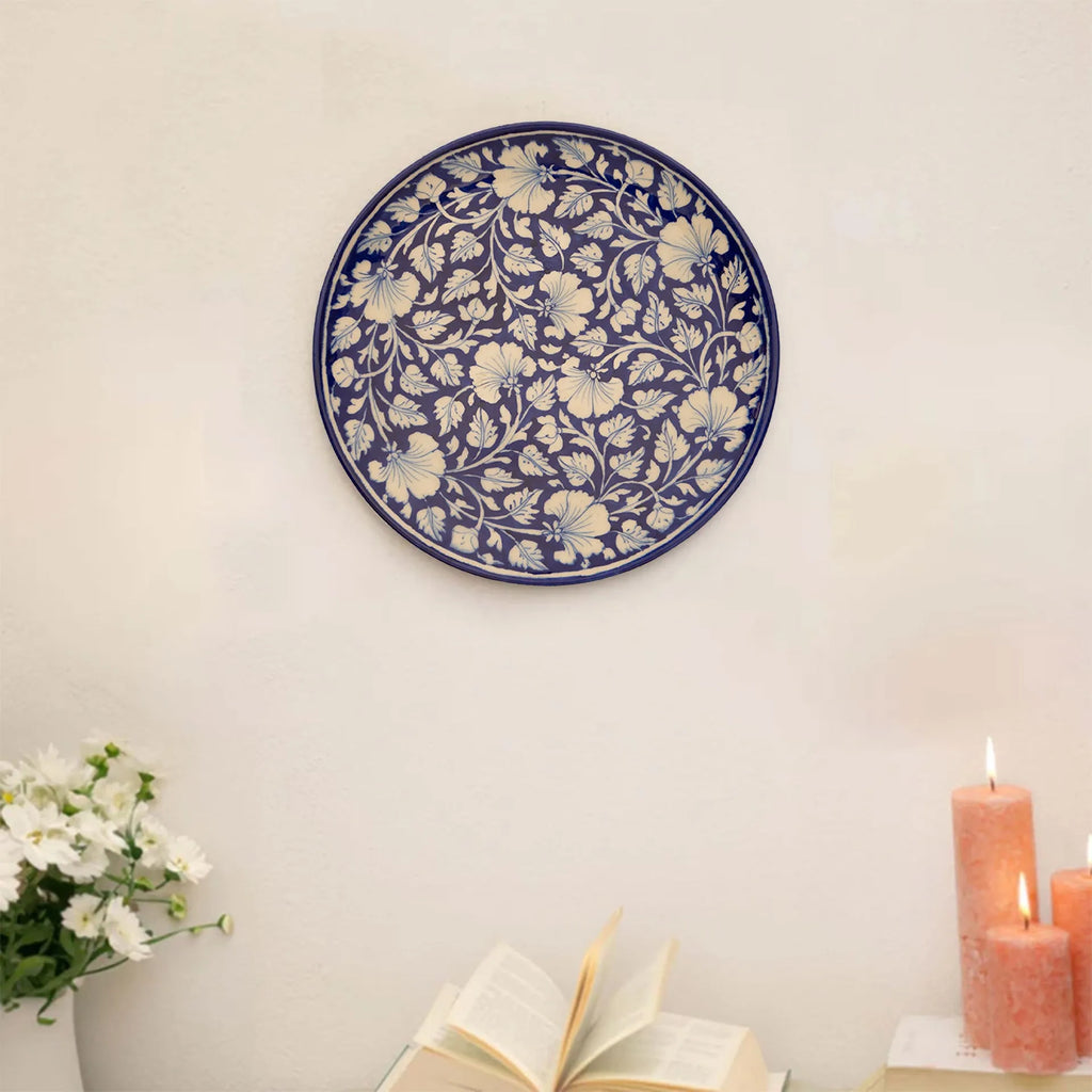 Blue Pottery - PLATE 12 INCHES