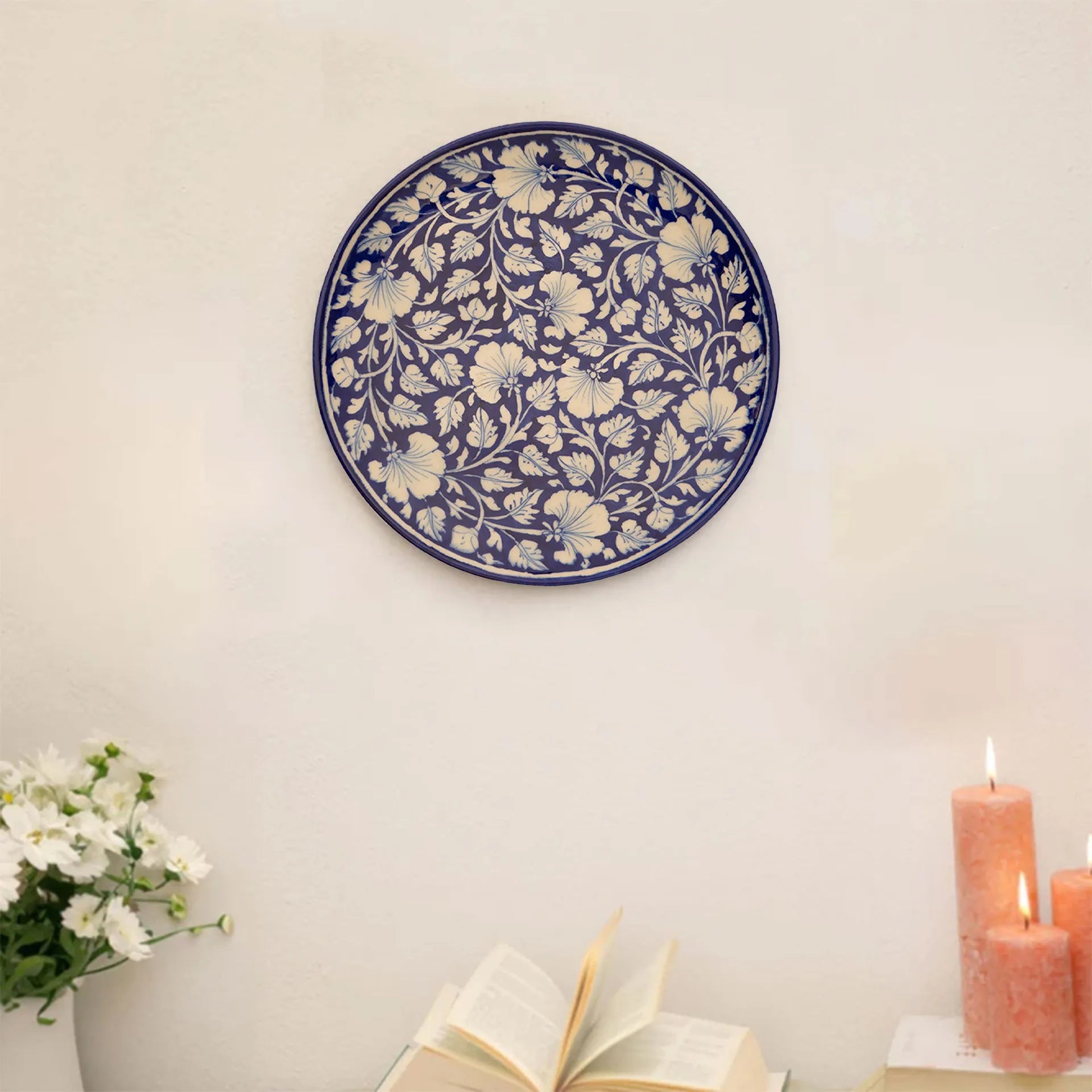 Blue Pottery - PLATE 12 INCHES