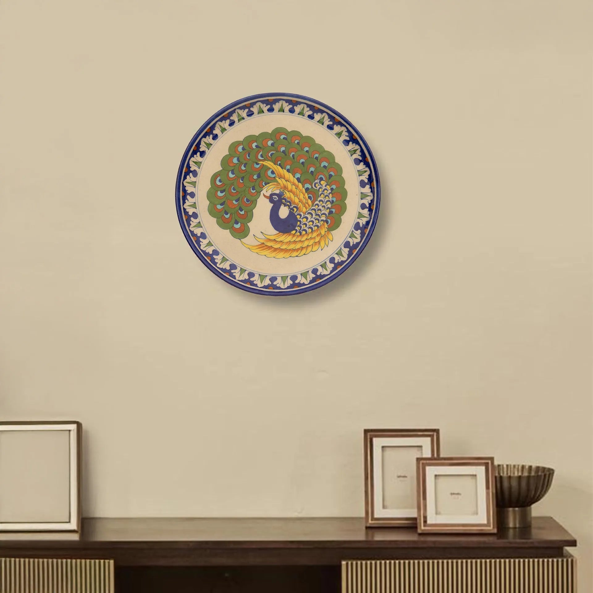 Blue Pottery - PLATE 12 INCHES