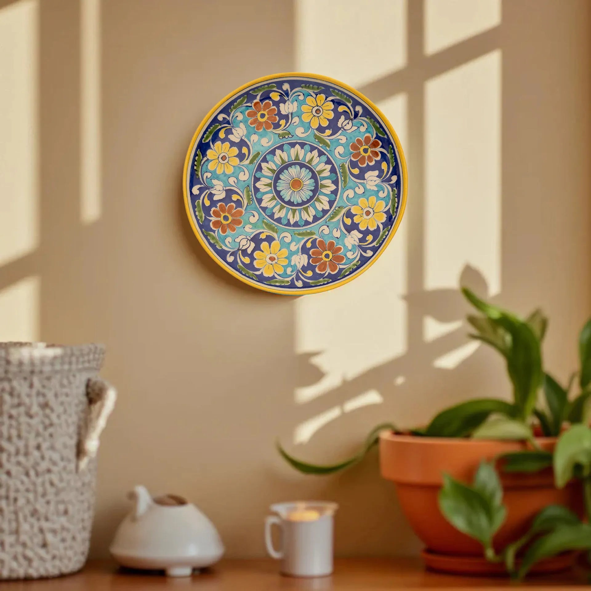 Blue Pottery - PLATE 12 INCHES