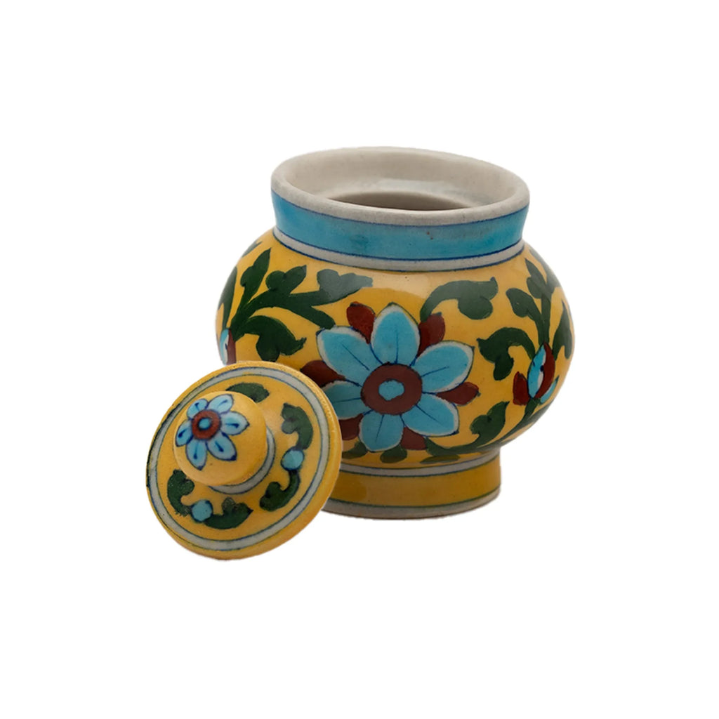 Blue Pottery - SUGAR POT 3.5 INCHES