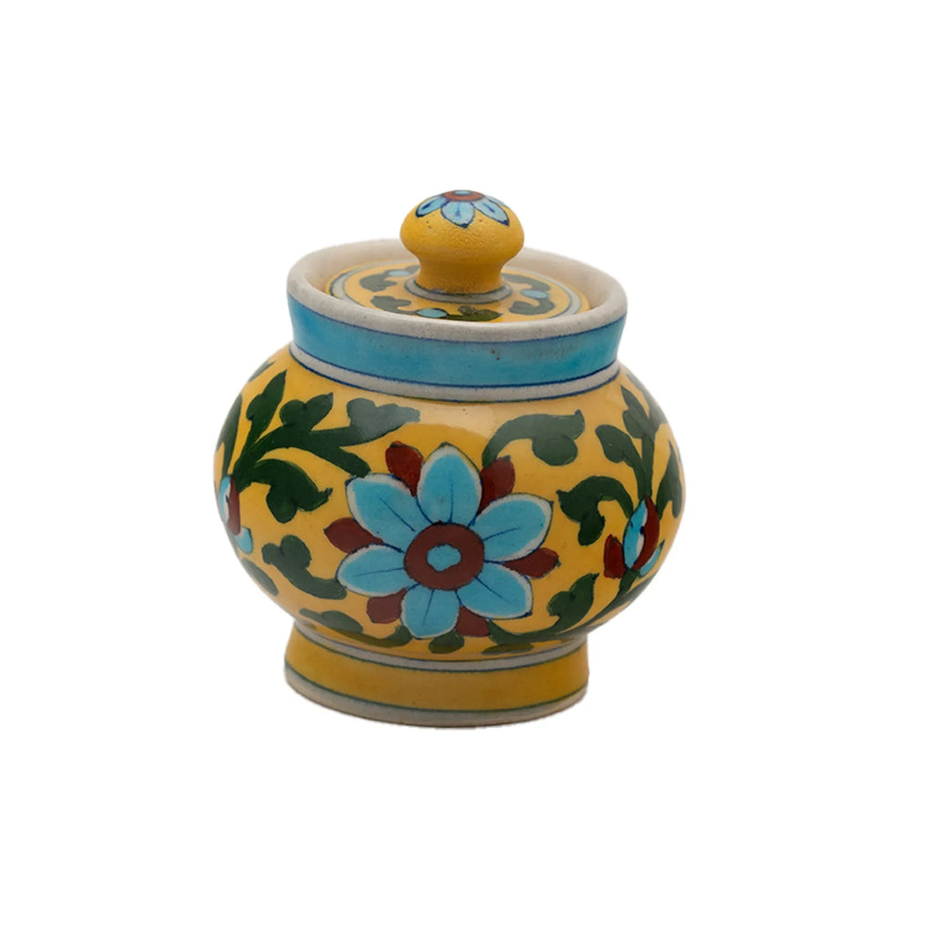 Blue Pottery - SUGAR POT 3.5 INCHES