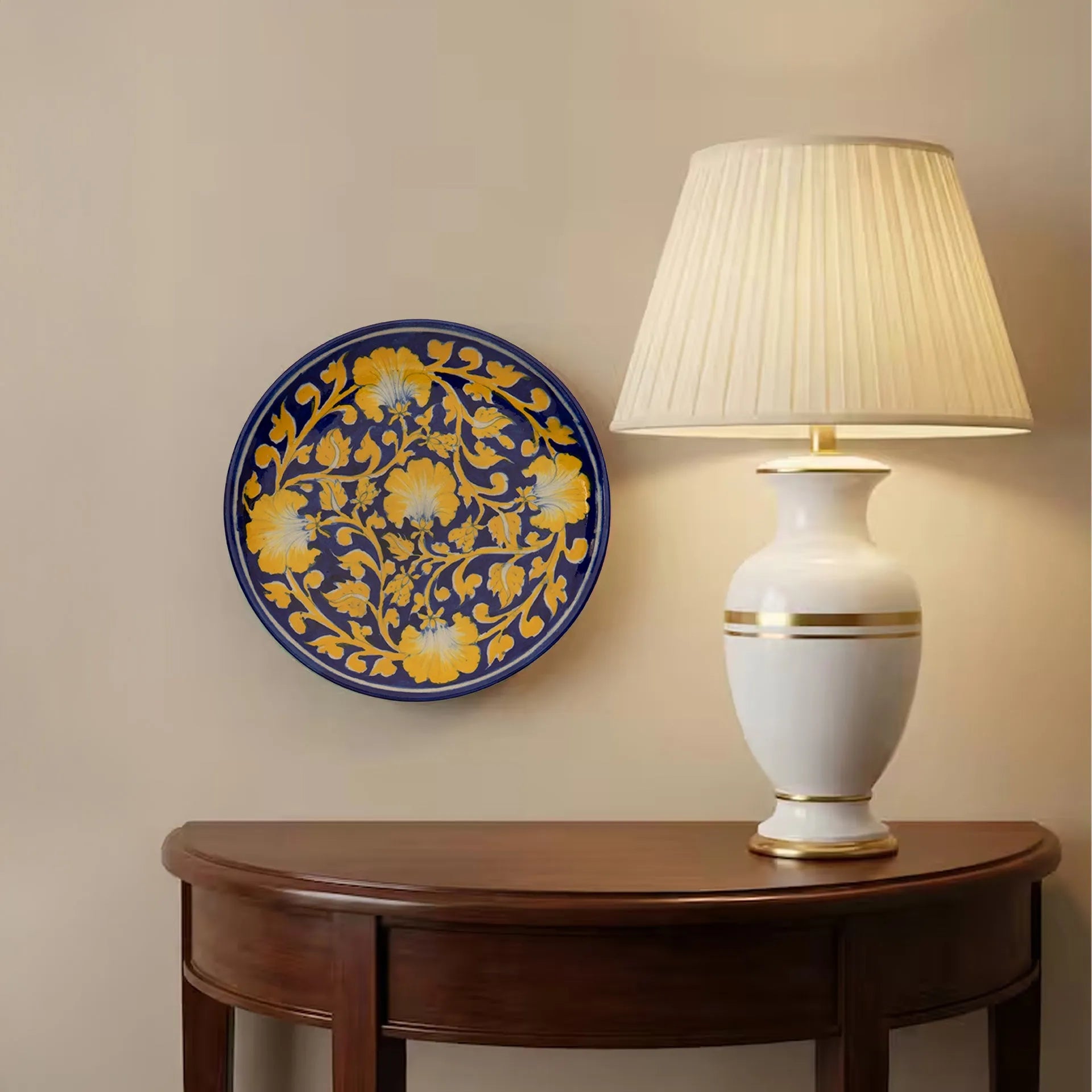 Blue Pottery - PLATE 8 INCHES