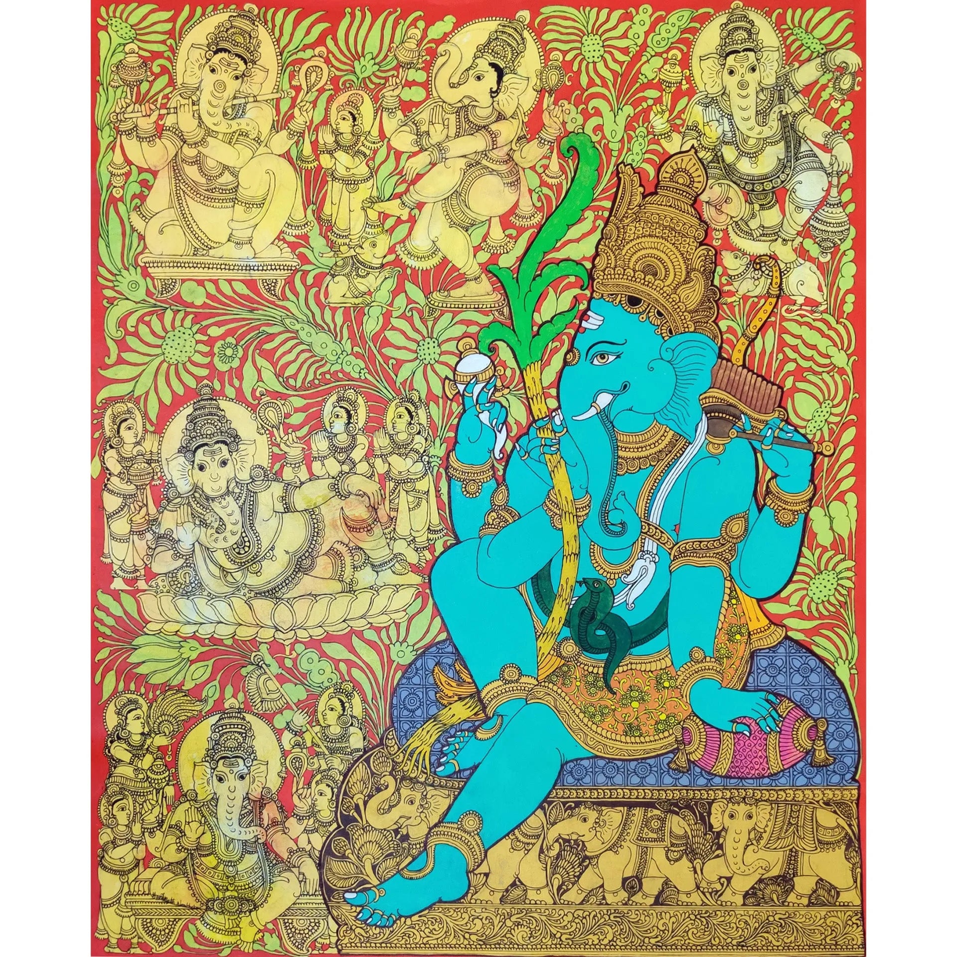 Kalamkari - Ganesha- Various styles