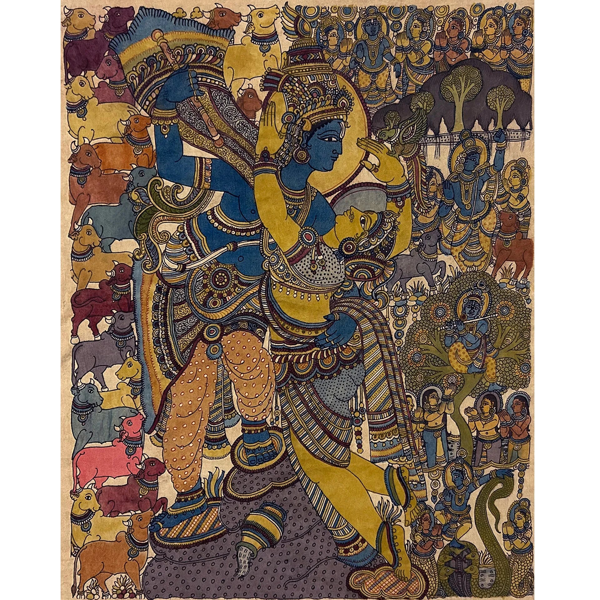 Kalamkari - Radha Krishna