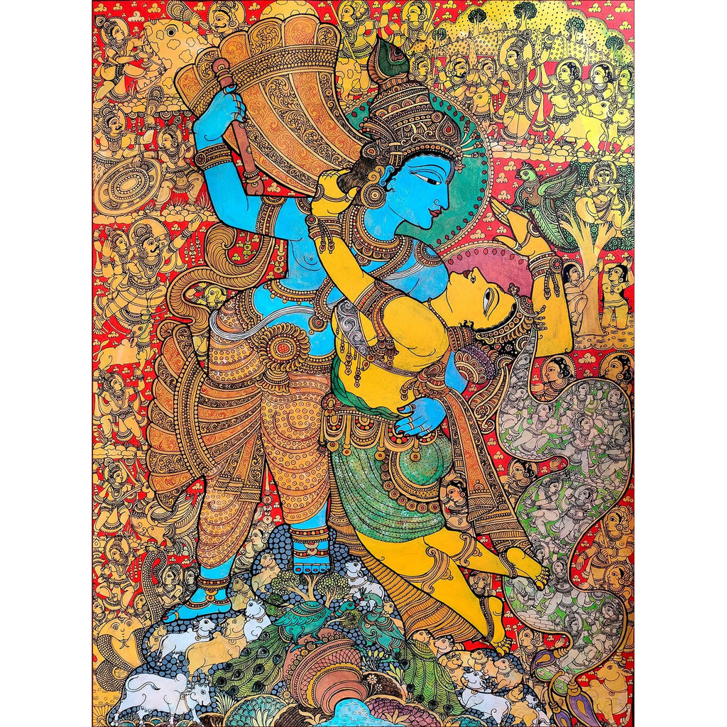 Kalamkari - Radha Krishna