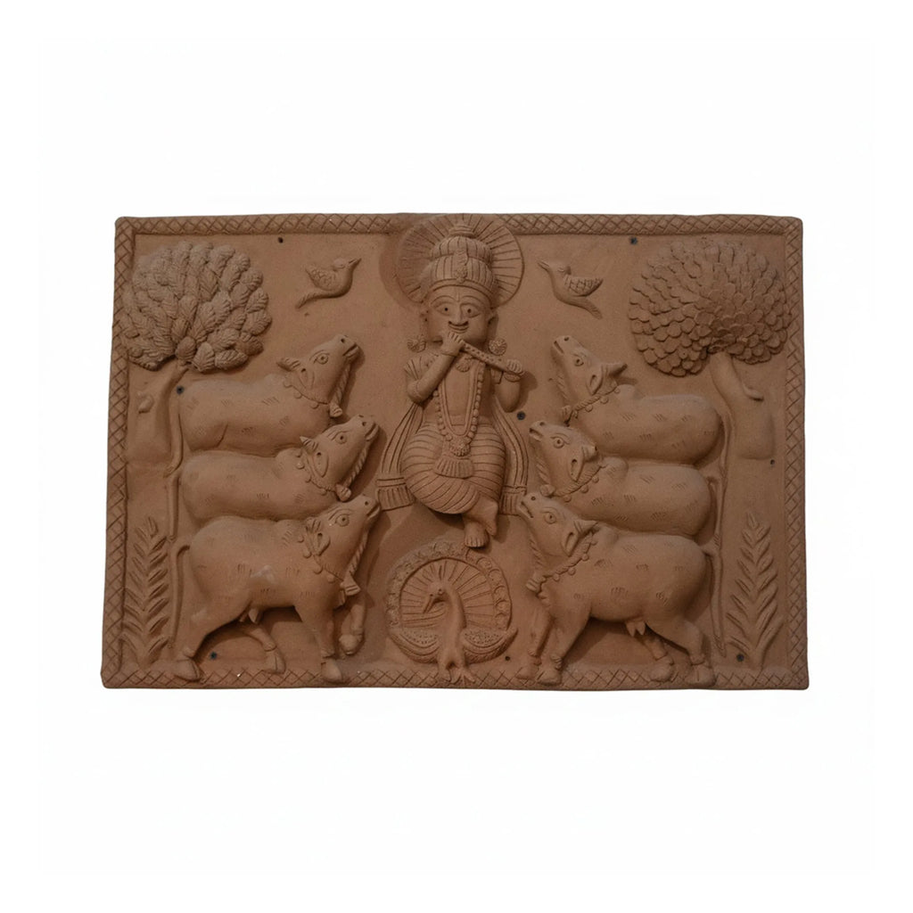Molela Terracota - Krishna and Cows