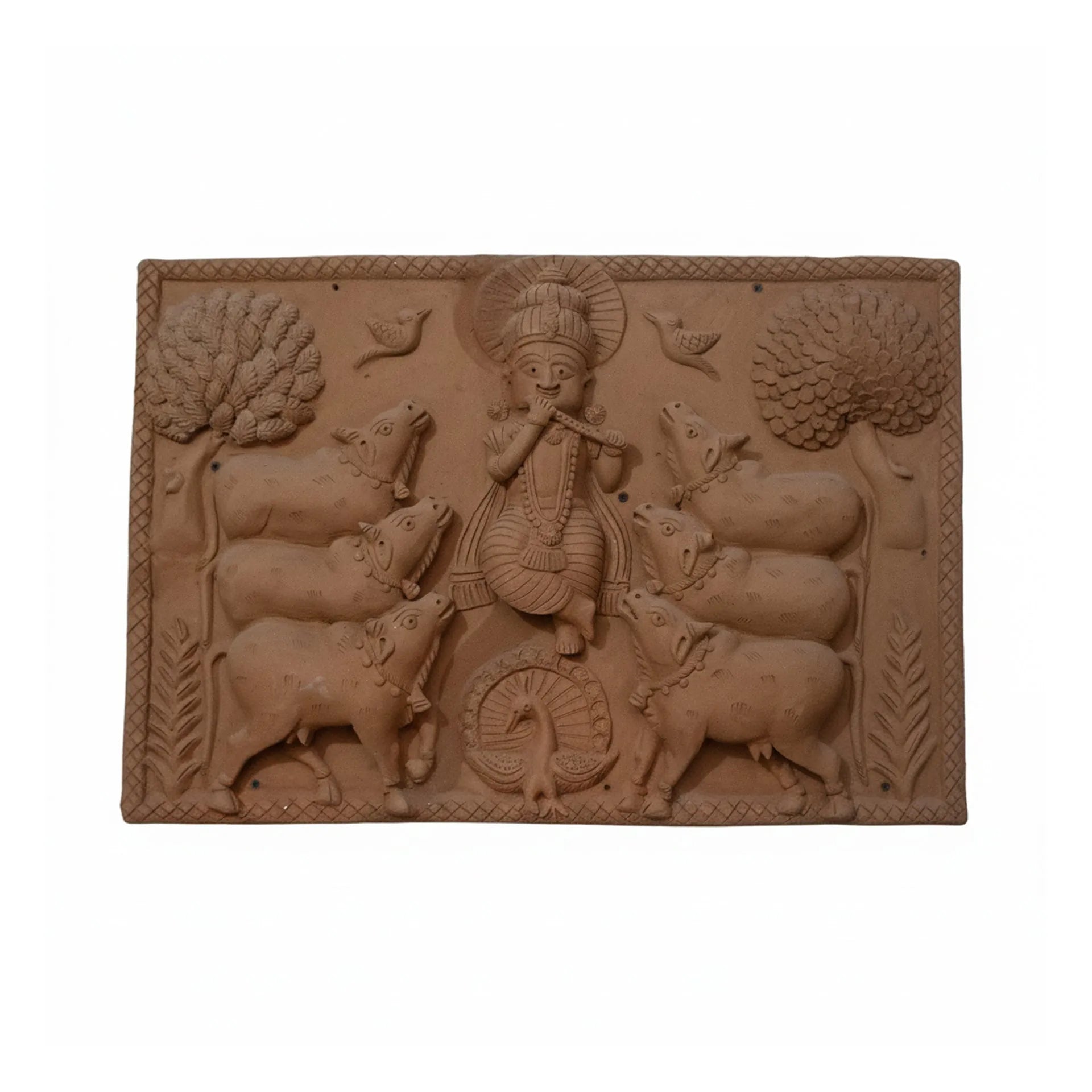 Molela Terracota - Krishna and Cows
